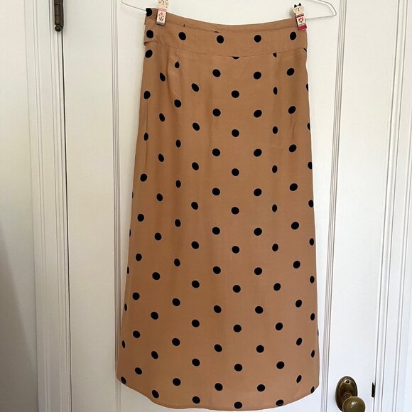 Mango Polka Dot Midi Skirt | US Size XS - Picture 7 of 8